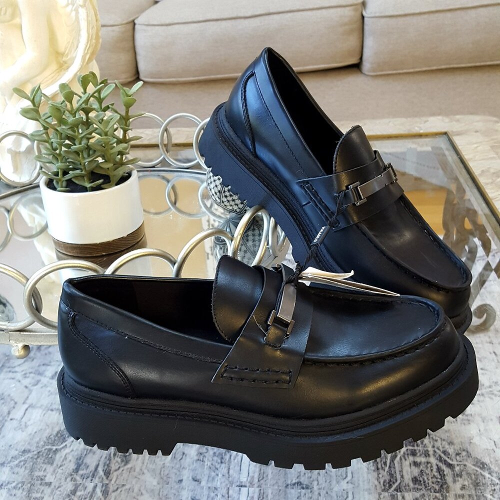 NWT! PULL & BEAR Chunky VEGAN LOAFERS